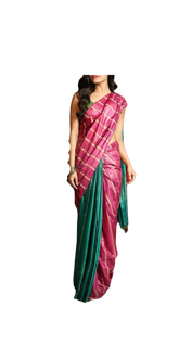 Soft Silk Stripes Saree  With Exclusive Offer Buy 1 and Get 1 free M J HANDLOOM